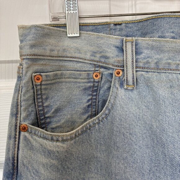 Vintage 90s Levis 501 Button Fly Jeans Men’s 38X30 Red Tab Light Wash Minor Wear - Picture 6 of 13